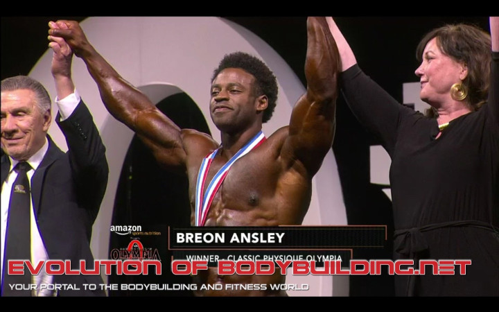 RESULTS: Breon Ansley wins the 2017 Classic Physique Olympia