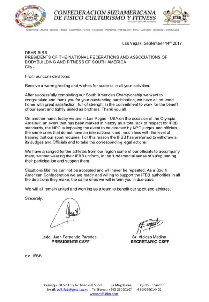 BREAKING NEWS: IFBB suspends NPC