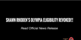 American Media Revokes Shawn Rhoden’s Eligibility For 2019 Mr. Olympia Contest