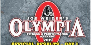OFFICIAL RESULTS: 2019 Olympia Weekend – Day 1 OFFICIAL RESULTS: 2019 Olympia Weekend - Day 1