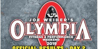 OFFICIAL RESULTS: 2019 Olympia Weekend – Day 2 OFFICIAL RESULTS: 2019 Olympia Weekend – Day 2