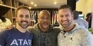 Phil Heath filming new documentary with Producer Adam Scorgie