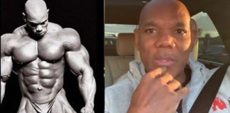 Flex Wheeler reveals open wound leg surgery