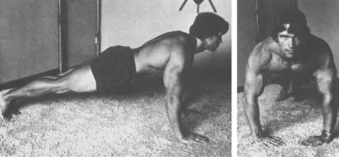 Arnold Schwarzenegger home workout main Arnold Schwarzenegger's home