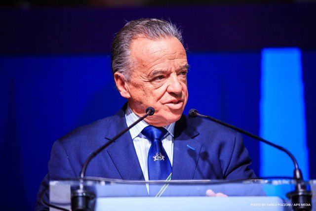 IFBB-President-Rafael-Santonja-during-the-83rd--2-AIPS-Congress-Budapest-2020-(Photo---AIPS) Sport suffering prevail Santonja