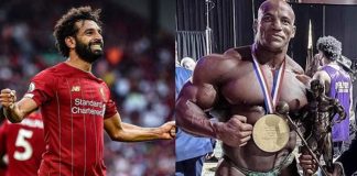 Liverpool FC star Mohamed Salah congratulates Big Ramy Mohamed Salah big ramy