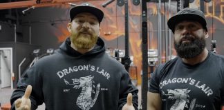 Take a tour of Flex Lewis’ Dragon’s Lair Gym in Vegas Flex Lewis Lair Gym