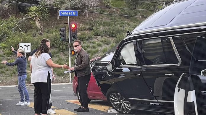 Arnold Schwarzenegger car accident main Arnold Schwarzenegger car accident
