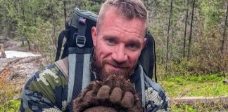 Seth Feroce kills bear for dinner… Mixed reactions from fans Seth Feroce kills bear