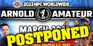 2023 NPC Arnold Amateur has been postponed indefinitely