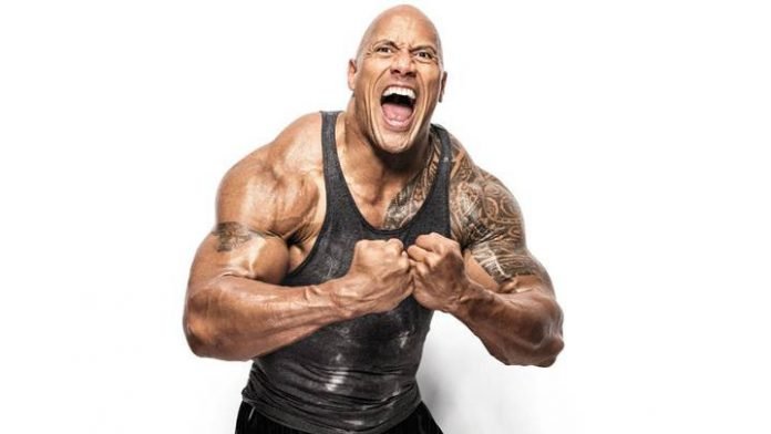 The rock posing dwayne johnson Greg Doucette Dwayne Johnson