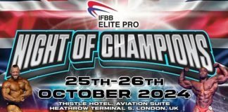 2024 IFBB Elite Pro Night of Champions UK: 25-26 October 2024