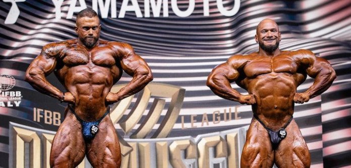 Competitive bodybuilding challenging ruthless
