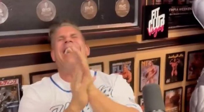 Jay Cutler laughing mr olympia seen Jay Cutler laugh